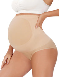 Peauty Pregnancy Underwear Maternity Shapewear for Under Dresses Slip Shorts Must Haves Pregnancy Panties Maternity Slips for Under Dresses Pregnancy Clothes (Nude M)