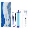Portable Water Filter Outdoor Camping Water Filter Purifier Camping Emergency Equipment with Straw Sterilization Filtration