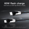 Car Charging Cable for Tesla Model 3 Y X S 2021-2025 Mobile Phone Charging Cable 60W Fast Charging Cable Car Accessories