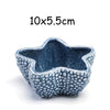 European Style Cute Fleshy Flowerpot Pocelain Blue Fish Macetas Vase Home Garden Mini Bonsai Cactus Flower Pot Balcony Decor