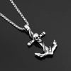 Punk Rock Newest Skull Anchor Pendant 316L Stainless Steel Biker Cool Ghost Skull Pendant for Man Gift OSDZ060