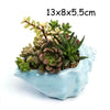 European Style Cute Fleshy Flowerpot Pocelain Blue Fish Macetas Vase Home Garden Mini Bonsai Cactus Flower Pot Balcony Decor