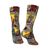 Hip Hop Retro the Major Arcana of Tarot Crazy Men'S Compression Socks Unisex Moon Harajuku Seamless Printed Funny Crew Sock