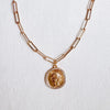 Glam Edge Coin Link Chain Necklace