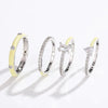 Pastel Glam Ring Set Of 4