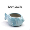 European Style Cute Fleshy Flowerpot Pocelain Blue Fish Macetas Vase Home Garden Mini Bonsai Cactus Flower Pot Balcony Decor