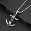 Punk Rock Newest Skull Anchor Pendant 316L Stainless Steel Biker Cool Ghost Skull Pendant for Man Gift OSDZ060