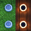 LED Solar Lawn Lights Outdoor Waterproof Solar Powered Buried Street Lamp Garden Villa Decorative Solar Light White Warm