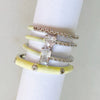 Pastel Glam Ring Set Of 4